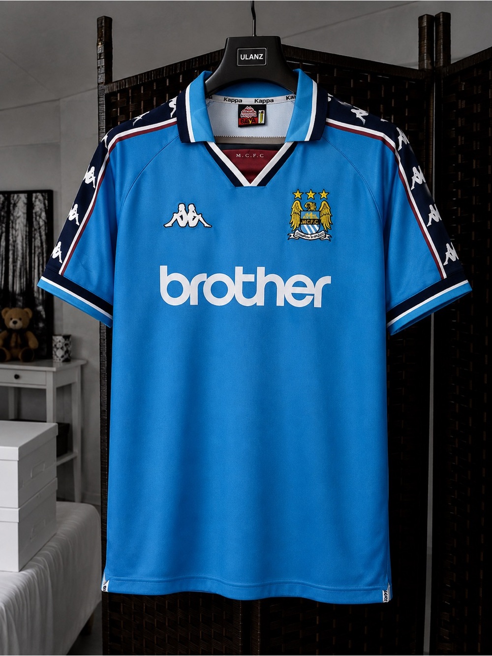 Manchester City 97-99 Home Retro Soccer Jersey Kappa